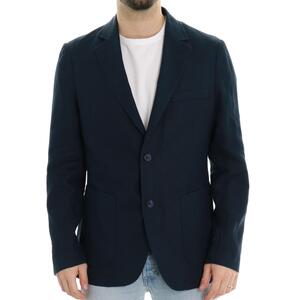 GIACCA MONOPETTO BLU